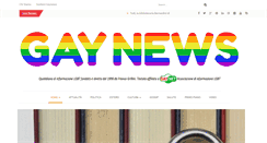 Desktop Screenshot of gaynews.it